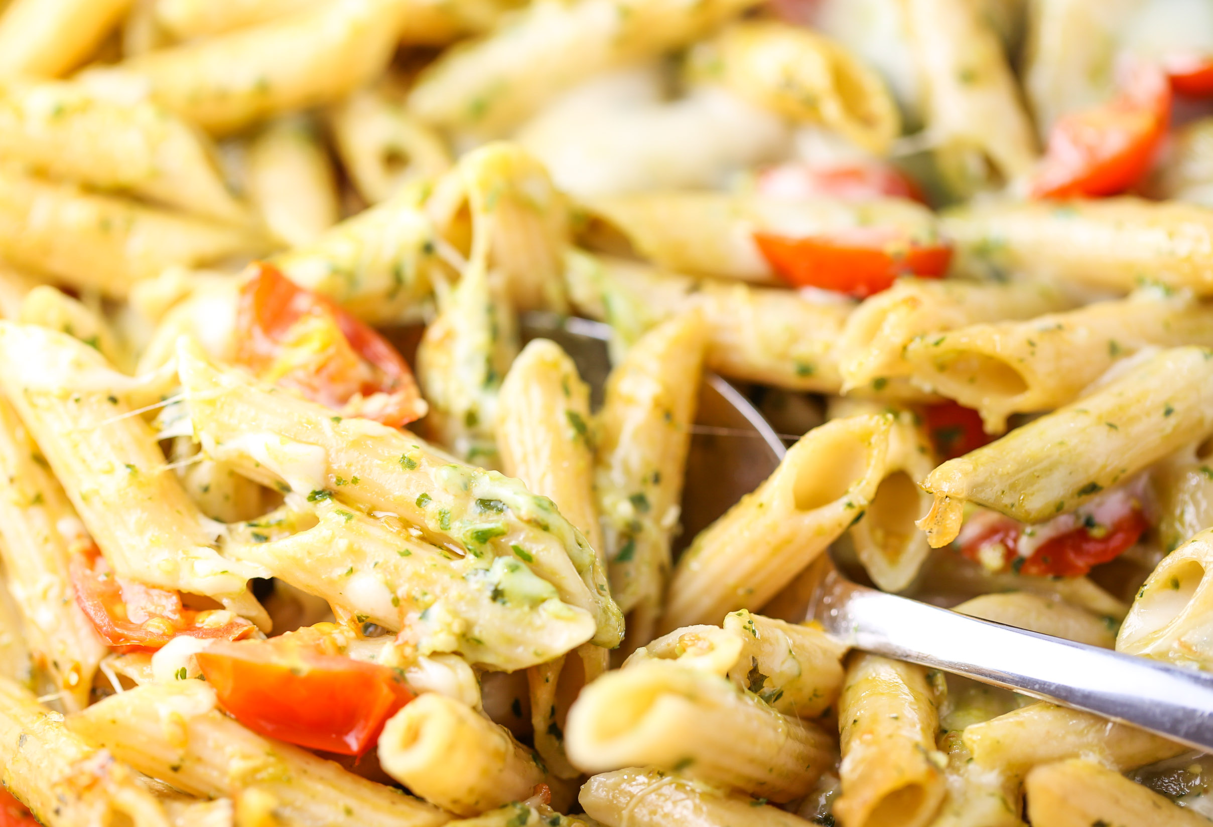 baked pesto penne tabs
